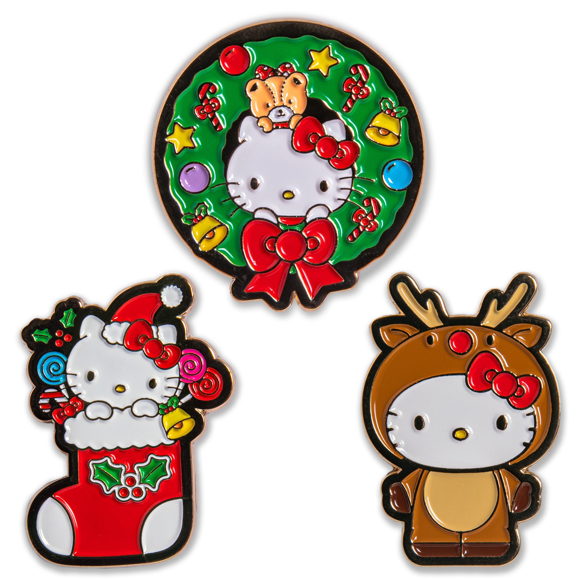 Hello Kitty® Holiday 1.5 Enamel Pin Set
